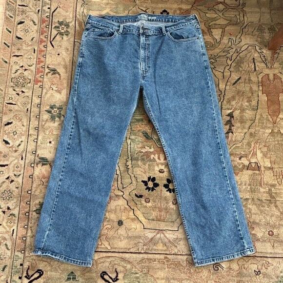 Levi’s 550 Relaxed Fit Blue Denim Jeans Dark Big & Tall Men’s 40x30 - Picture 1 of 7